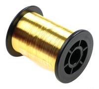 EffiFish Filo di rame fine da 0,1 mm per la costruzione di mosche, 60 m, materiale per il corpo della ninfa, oro, nero, argento, blu, verde oliva, rosso, viola, marrone (oro)