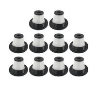 EffiFish Filtro di ricambio lavabile compatibile con aspirapolvere portatile VacLife VL188 VL189 senza fili, nero e bianco (confezione da 10)