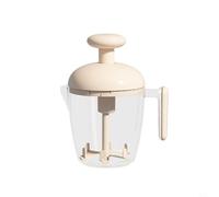 EffiFish Frusta manuale per uova con pressa semi-automatica, frusta a mano con filtro integrato per la rimozione della schiuma, utensile da cucina ergonomico (bianco/1 pezzo)