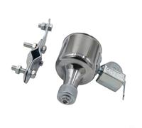 EffiFish Generatore dinamo per bicicletta in lega di alluminio, AC12 V, 6 W, luce di azionamento a frizione per modifica bici vintage, argento (argento)