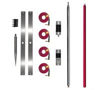 EffiFish GPTWO-PRO Advanced 7-54MHz 200W Antenna portatile a onde corte, con asta telescopica interamente in alluminio scala di frequenza per antenna GP uso esterno HAM radio (versione di fascia alta)