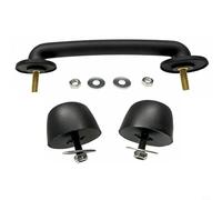 EffiFish Hooke Road Hood Footman Loop & Parabrezza Bump Stop Set per Jeep per Wrangler JK 2007-2018, Gomma ABS Metallo, Stabilità Off-Road