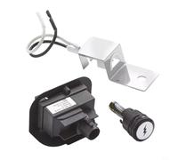 EffiFish Kit di accensione elettronica per barbecue a gas Weber Q1200 Q2200, parti di ricambio con presa elettrodo in ceramica e pulsante di montaggio
