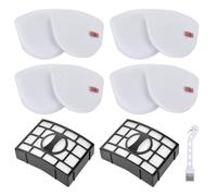 EffiFish Kit di filtri per aspirapolvere, rimuove a fondo lo sporco, in feltro, per Shark Upright UV725 ZU560 CU530 Series con spazzola per la pulizia
