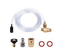 EffiFish Kit iniettore di sapone per idropulitrice con erogatore regolabile Quick Connect Heavy Duty ottone acciaio inossidabile per idropulitrici da 5000 PSI