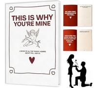 EffiFish Libro dei ricordi per coppie, per ricordi d'amore e anniversari, con copertina in PVC morbido, bianco