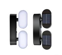 EffiFish Luce per solare LED Faretto Parete per giardino Luce per solare | Illuminazione focalizzata per verso il basso, per ideale per ingressi e sentieri, design compatto moderno