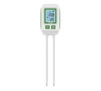 EffiFish Misuratore di umidità 4 in 1 Misuratore di nutrienti del suolo Tester digitale NPK di temperatura con display LCD Sensore a doppia sonda Misuratore di umidità