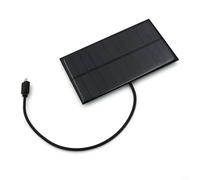 EffiFish Pannello solare 5V 2W, scheda di ricarica portatile per telefoni Android, escursioni all'aperto e campeggio, uscita 330MA, costruzione in plastica, 133 x 76 mm (2 pezzi)