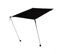 EffiFish Parasole portatile per sedia Moon con schienale alto, tenda con blocco UV per giardino e patio, copertura pieghevole in poliestere 420D, 47,5 cm (kaki)