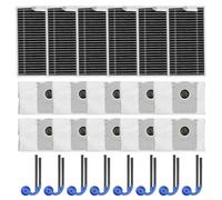 EffiFish Parti di ricambio per Ecovacs Deebot T90 Pro per Omni, sacchetti per la polvere da 3,3 l, filtri, kit spazzole laterali, accessori per aspirapolvere (set annuali)