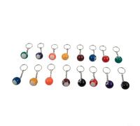EffiFish Portachiavi a forma di palla da biliardo, portachiavi con palline da biliardo, accessori per stecca da biliardo, portatile e leggero, ideale per gli amici
