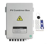 EffiFish PV Combiner Box, |PV Combiner Box,Per pannello solare IP65 6 In 1 Out,6 String 550V DC Circuit Breaker,Scatola di distribuzione di protezione impermeabile 39X27x14.5cm