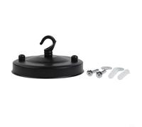 EffiFish Rosone da soffitto vintage in ferro con gancio per lampada a sospensione lampadario, kit di montaggio per lampada a sospensione da 10 kg, con accessori di montaggio per corridoio, bar