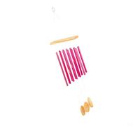 EffiFish Scacciaspiriti vintage in alluminio a 12 tubi con toni melodici rilassanti per giardino, patio e decorazione di nozze; oro, argento, viola, rosa (rosso)