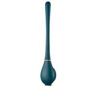 EffiFish Scopino per WC in silicone con supporto per montaggio a parete, testa piatta flessibile per una pulizia profonda degli angoli, setole in TPR igieniche, strumento salvaspazio per bagno