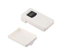 EffiFish Sensore di temperatura e umidità wireless, display LCD digitale, trasmissione 433,92 MHz, portata 60 m, per stazione meteorologica, bianco (bianco)