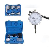 EffiFish Set di indicatori magnetici per quadranti da 0 a 2,5 x 0 cm, base in acciaio temprato con braccio a 360° per misurazione in officina e per la creazione di stampi (0-10 mm)