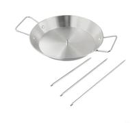 EffiFish Set di spiedini per barbecue verticali in acciaio inossidabile per pollo kebab supporto piastra rack per Shawarma Grill girarrosto Attrezzature da cucina all'aperto