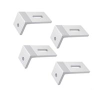 EffiFish Set di staffe a L per montaggio a pannello solare a 90 gradi, 4 pezzi, 10 pezzi, per installazione di tettuccio di barche e camper, kit hardware (4 pezzi)
