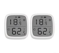 EffiFish SNZB-02D Per Zigbee 3.0 Sensore Wireless Temperatura E Umidità, Ampio Display LCD Per Alexa, Igrometro Ad Alta Precisione Per Il Monitoraggio Del Clima Interni