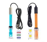 EffiFish Sonda di ricambio PH ORP, con connettore BNC e cavo da 3 metri, gamma di pH 0-14, misuratore di pH, compensazione automatica della temperatura per acquari, idroponici, laboratori e test di