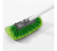 EffiFish Spazzola per lavaggio auto da 25,4 cm, con setole morbide in nylon per la pulizia esterna di auto, camper, camion, barca, camper, design fluido, verde