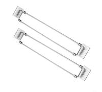 EffiFish Staffa telescopica per camper, in acciaio inox, barra di tensione regolabile, per armadietti e frigoriferi, 32,5-57 cm, confezione da 2