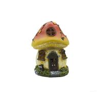 EffiFish Statua Arancione Lampada Solare 16x15x22cm IP44 Statua Solare | Sensore automatico dal tramonto all'alba, valutazione IP44, altezza 22 cm, finitura in resina arancione, risparmio energetico