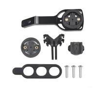 EffiFish Supporto per bicicletta Supporto per computer da bicicletta Staffa in lega di alluminio per Garmin/Cateye/Bryton Cycle GPS per manubrio bici da strada NERO INC nero