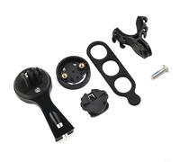 EffiFish Supporto per contachilometri da manubrio per computer Garmin Supporto di estensione in lega di alluminio nero accessori da ciclismo