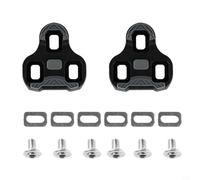 EffiFish Tacchetti per bici da strada compatibili con Look for KEO, 0/4,5/9 gradi, antiscivolo per TPU per SUPERFICIE, memoria di posizione, coppia leggera da 75 g (0 gradi nero)