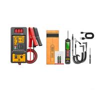 EffiFish Tester relè RT01 12 V/24 V display digitale per auto camion marina, analizzatore a 5/4 pin con sonda A3016, rilevatore di circuito portatile (RT01 A3016)