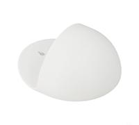 EffiFish Vaso per piante da parete in plastica, per interni, balcone, giardino, contenitore trasparente per piante grasse, erbe, piccoli fiori, decorazione per la casa (semicerchio bianco)