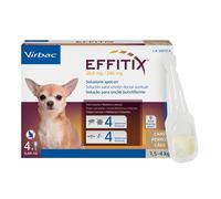 Effitix 1,5 - 4 Kg 4 Pipette → Antiparassitario Spot on CANI di piccola Taglia