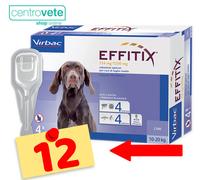EFFITIX Cane 10 - 20 kg 4 | 8 | 12 Pipette → Antiparassitario Spot on per CANI