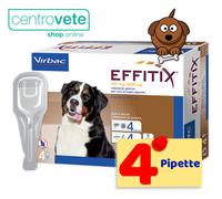 EFFITIX Cane 40 - 60 Kg 4 | 8 | 12 Pipette → Antiparassitario Spot on per CANI