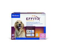 EFFITIX LARGE 20/40 KG (4 pipette) - Antiparassitario efficace contro pulci, zecche e flebotomi
