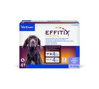 Virbac Effitix Spot-On Cani : 4 pipette per taglia media (10-20 kg)