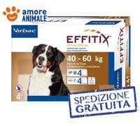 EFFITIX per cani da 40 fino a 60 kg - 4 pipette - Antiparassitario cane 40-60 kg