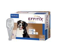 EFFITIX XLARGE 40 - 60 kg 4 Pipette → Antiparassitario per CANI di Taglia Grande