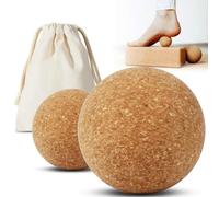 Efforest Palla da massaggio in sughero, sollievo dai tessuti profondi, terapia dei punti trigger, rilascio miofasciale, supporto yoga, recupero muscolare ecologico e strumento di gestione del dolore