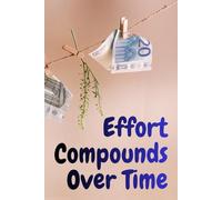 Effort compounds over time: Notebook for Writing Positive Quotes Daily Motivation