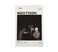 efhavce Poster su tela con immagine di Mike Tyson En Cus D'Amato, decorazione per camera da letto, ufficio, camera da letto, regalo, dimensione: 40 x 60 cm
