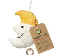 Efie Carillon bio, luna, con cappuccio, 100% cotone (kbA), imbottitura in lana vergine (kbT), certificato GOTS, fatto a mano in Germania, melodia (Au claire de la lune)