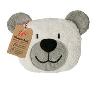 Efie cuscino termico con noccioli di ciliegia Teddy grigio, coltivazione biologica controllata, 100% Made in Germany