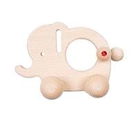 Efie elefante con ruote, in legno di faggio non trattato in legno Foresta Economia, made in Germany