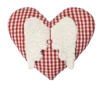Efie noccioli di calore Cuscino Cuore Con Le Ali, materiale da coltivazione biologica controllata, 100% Made in Germany