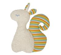 Efie Sonaglio biologico scoiattolo - 100% cotone peluche (kbA), imbottitura in lana vergine (kbT), realizzato a mano in Germania, giocattolo sostenibile per bambini