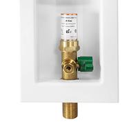 EFIELD - Scatola di uscita per ghiaccio pre-assemblata, con valvola a sfera da 1/4 di giro installata con martello d'acqua in rame